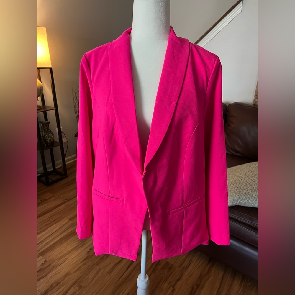 Torrid Hot Pink Open Front Blazer - Size 00